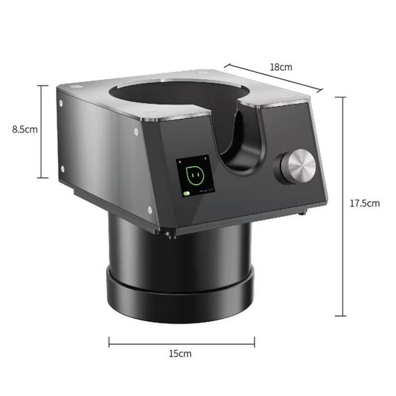 Coffee Grounds Cleaner, Fully Automatic Powder Bowl Cleaner, No Need for Cloth, Water-Washable, Electric Commercial Cleaning Machine, New Model