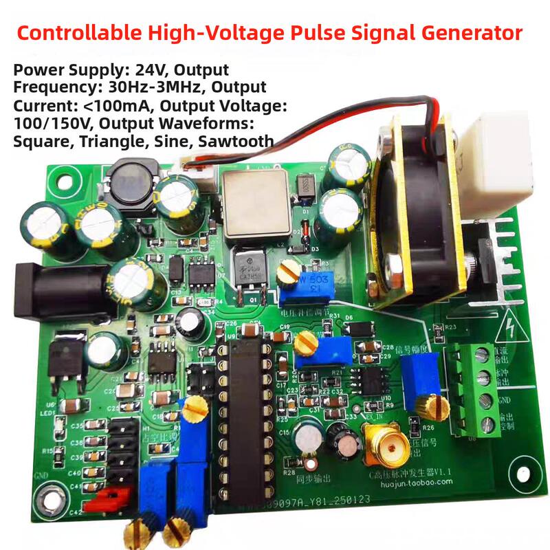 Controllable High-Voltage Function Signal Generator Triangular Sine Wave Rectangular Wave Pulse Wave Piezoelectric Ceramic Pzt Driver