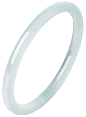 中国黄金天青冻玉髓手镯年轻女款国风叮当镯子手饰七夕送女友礼物