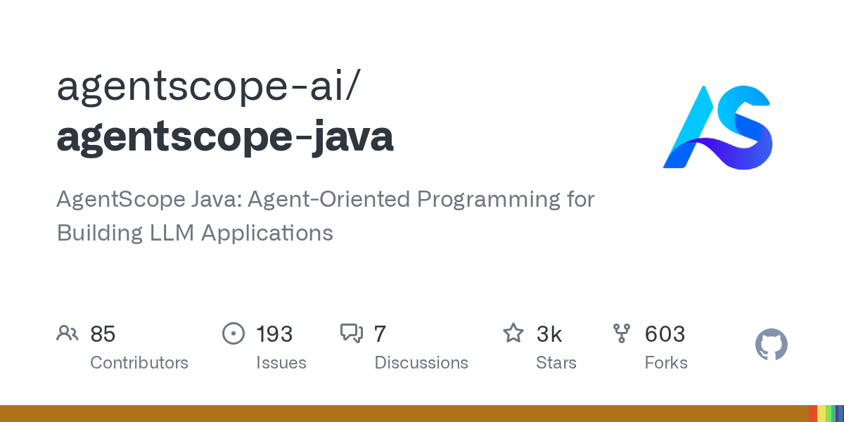AgentScope-Java repository preview