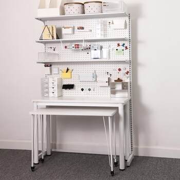 Hardware hole board bookshelf desk floor storage rack girl desktop storage accessories computer desk vertical e-sports wall