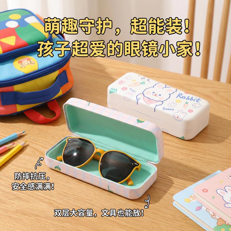 Children's Glasses Case, Anti-Pressure, Portable, Cartoon Design for Boys and Girls, Anti-Fall, Pressure-Resistant, Storage Solution for Myopia Glasses and Sunglasses