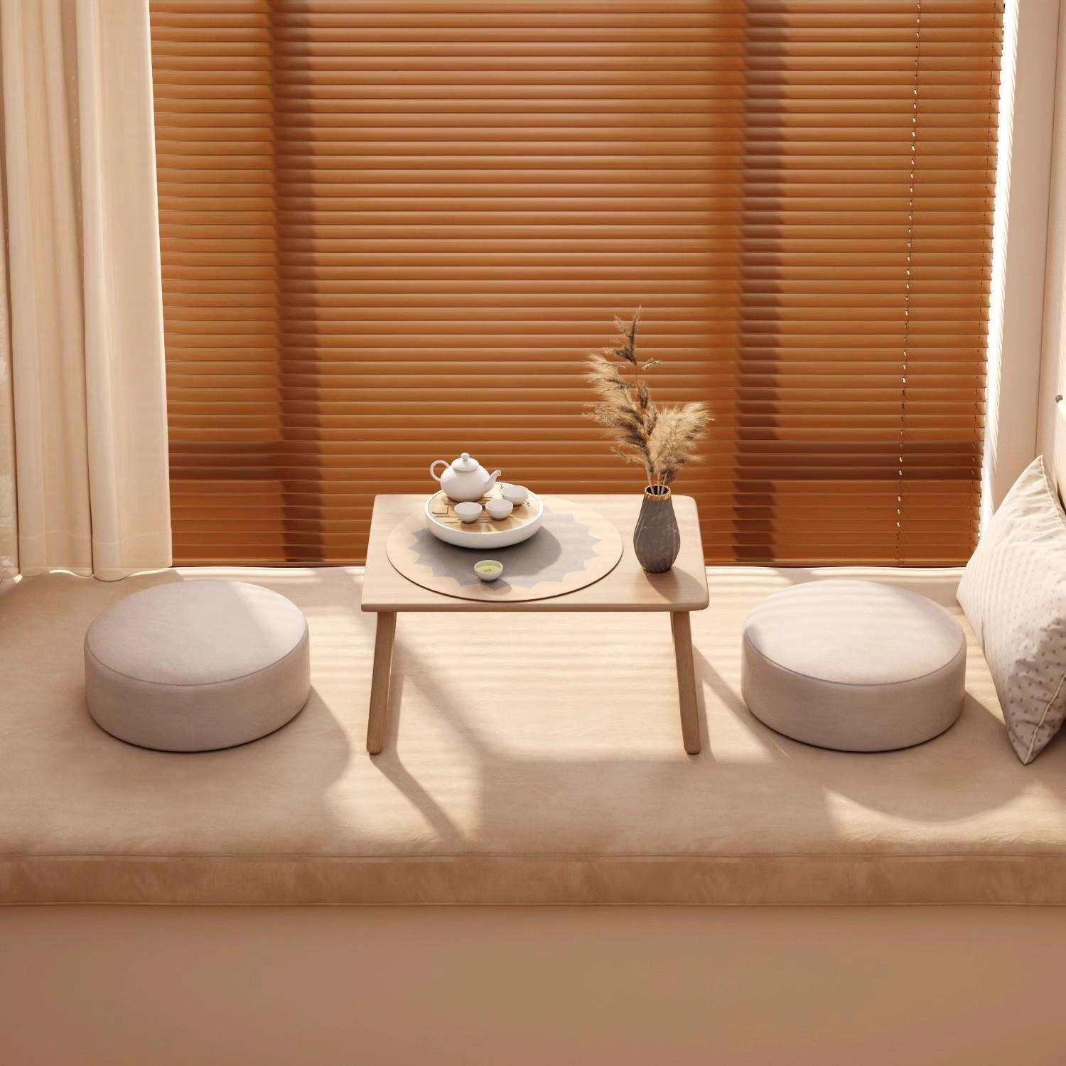 Thickened small stool, living room bench, household low stool, soft pier, Japanese tatami cushion, bay window butt cushion
