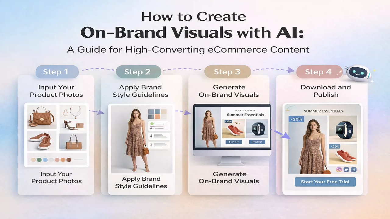 How to Create On-Brand Visuals with AI: A Guide for High-Converting E-Commerce Content