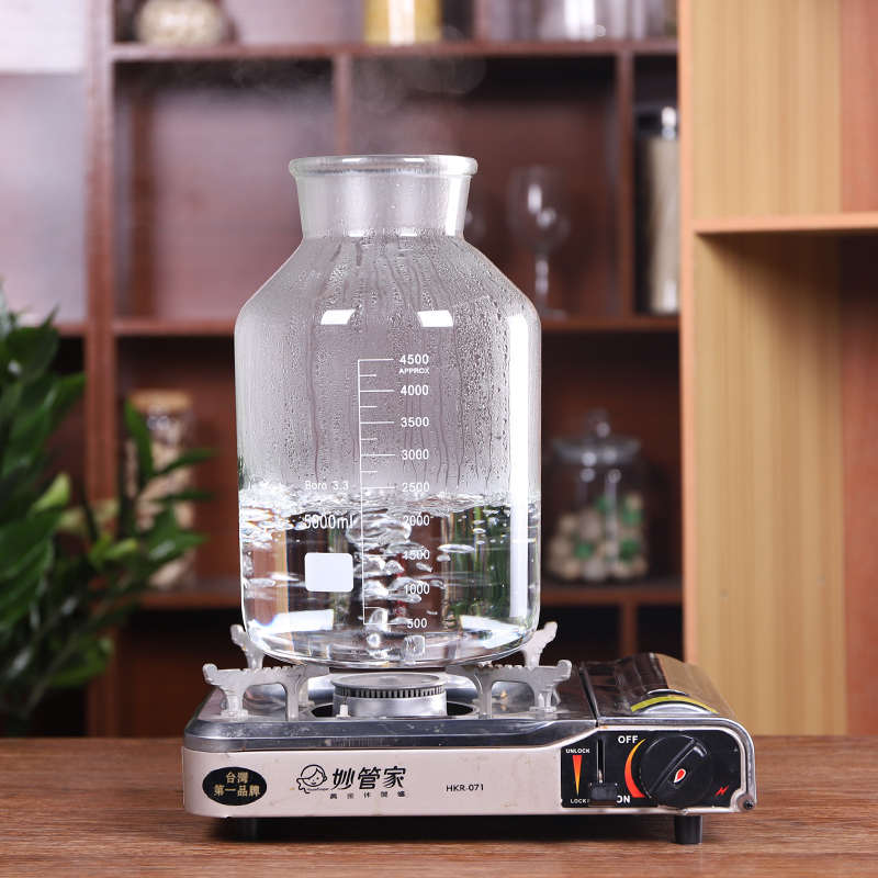 High borosilicate wide mouth wine glass bottle 5kg 10kg 20kg with tap large capacity sealer for wine bottles