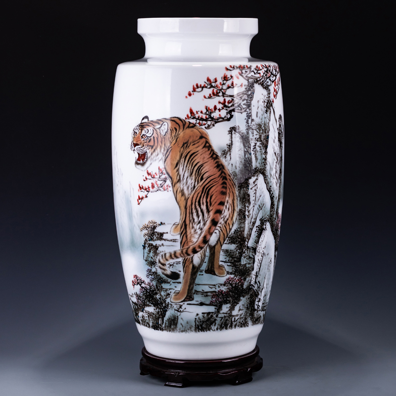 Heavy Wears Senior Artist Hunan Ceramic Art Master Bear Yuorn Vase Accessories High - end modern