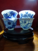 Plum Orchid Bamboo and Chrysanthemum Bell Cup by Teacher Zhang Xuehong a national first-class arts and crafts master