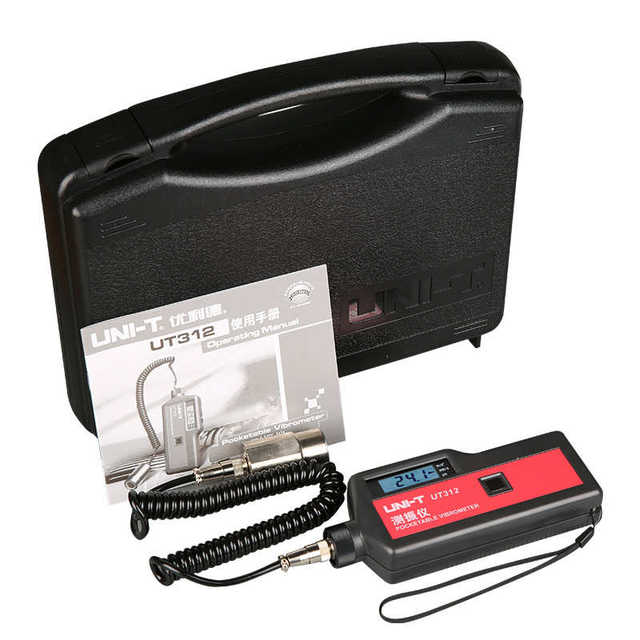 Ulide UT312 vibration measuring instrument Magnetic probe portable seismometer Handheld digital vibrator