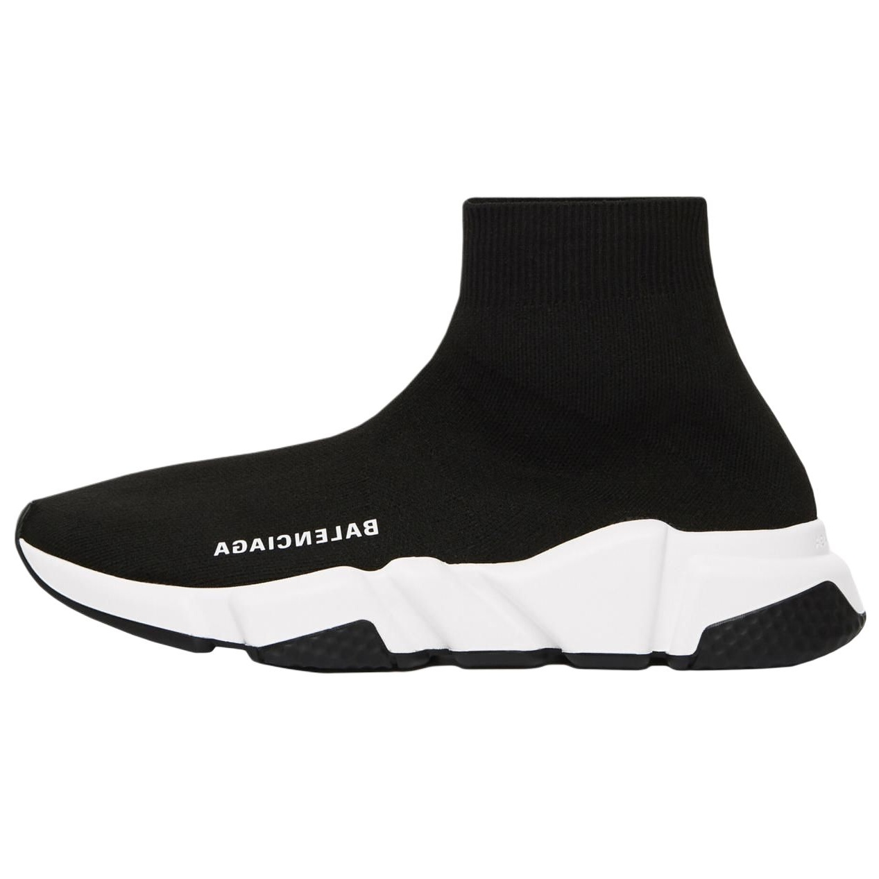 Balenciaga巴黎世家 Speed 1.0 圆头厚底 字母印花 高帮跑步鞋
