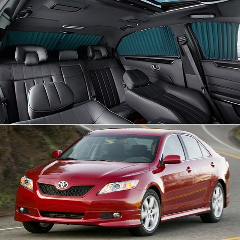 Toyota Jiamei 2 4 Car curtains Special onboard track sunscreen sunscreen Shading Shade Telescopic Side Curtains
