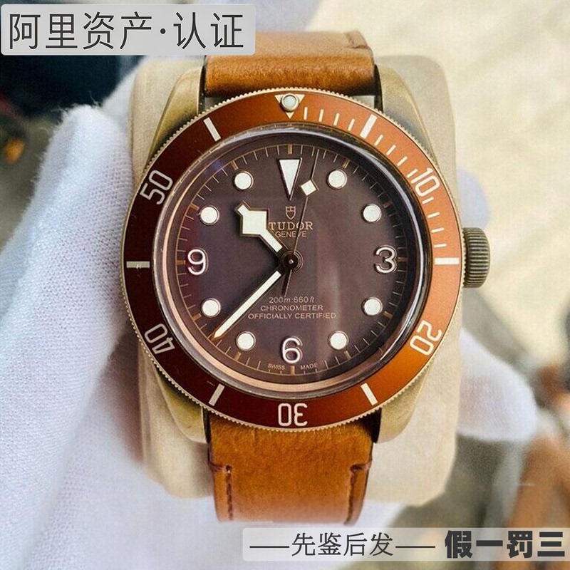 Full Set of Accessories Tudor Black Bay Series Men's Bronze Mechanical Swiss Watch, Second-Hand, 98% New, M79250Bm-0005