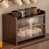 Desktop storage rack household acrylic living room kitchen countertop removable tea set storage study room finishing dustproof cup holder