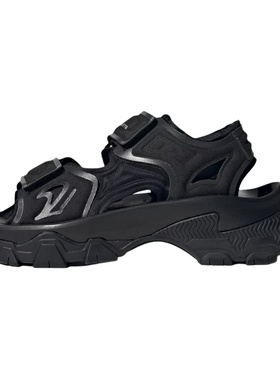 adidas Outdoorboost 2.0 舒适百搭防滑厚底 沙滩凉鞋 女款 黑色