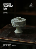 Collection of ancient gray ceramic stove in perfect condition