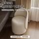 Makeup stool, light luxury and high-end home chair, girl's bedroom dresser special stool, cloakroom rotating round stool, bed sheet pull cart