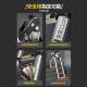 Thickened Aluminum Alloy Telescopic Ladder, Folding A-Frame Ladder, Multifunctional Household Ladder, Reinforced Engineering Ladder, Bamboo-Style Ladder