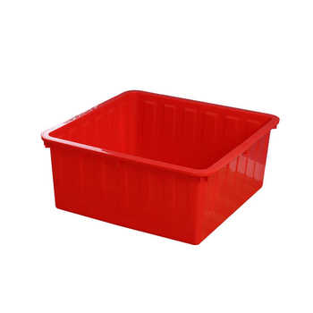 Rectangular plastic water tank fish raising turtle food aquaculture storage and sorting box household water tank with lid