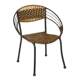 Mojun rattan chair comfortable back chair moon chair woven chair balcony rattan stool coffee shop leisure chair modern