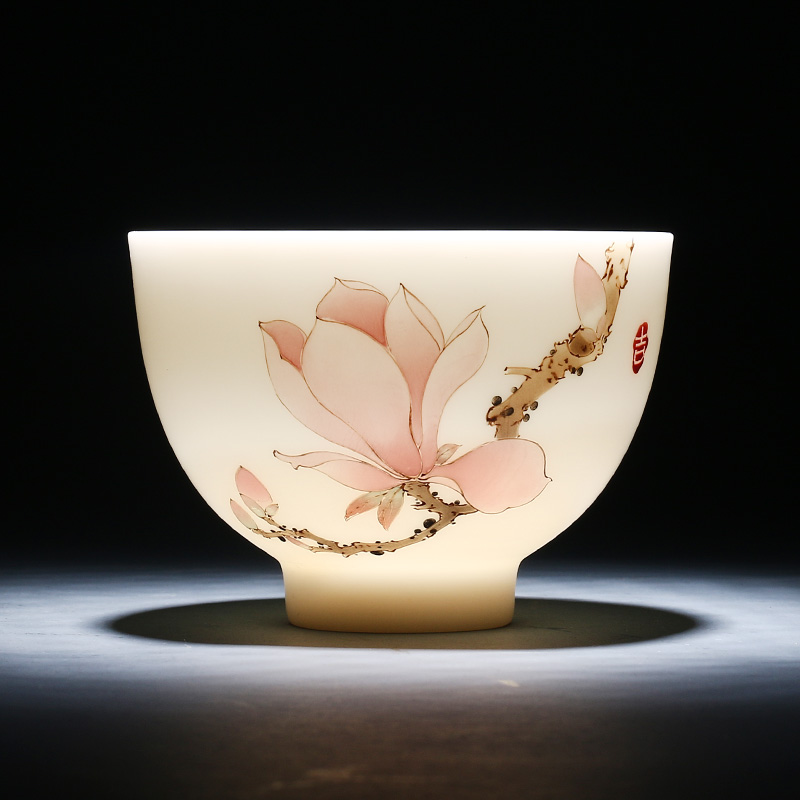 Pure hand-painted Chinese ceramic art Lifetime Achievement Award Province Gongmei master Yuan Shufan works are recommended in sample tea cup