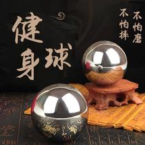 Fitness ball hand-held ball Baoding iron ball handball health ball solid steel ball old mans hand turning the ball to practice hand recovery