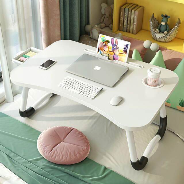 Foldable Small Bed Table, Lazy Computer Desk, Dormitory Student Study Writing Desk, Home Bedroom Floor Desk