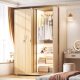 New style household large-capacity wardrobe sliding door steel balcony iron storage cabinet lock storage wardrobe