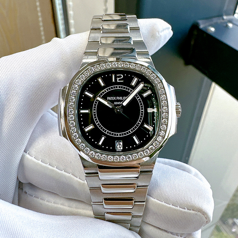 Super Premium Model, 98% New, Patek Philippe Nautilus Women's Watch, Sporty and Elegant Mechanical Swiss Wristwatch, 33mm