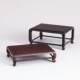 Ebony solid wood Ming style square table vase antique ornaments porcelain teapot bonsai jade base heightened wooden holder