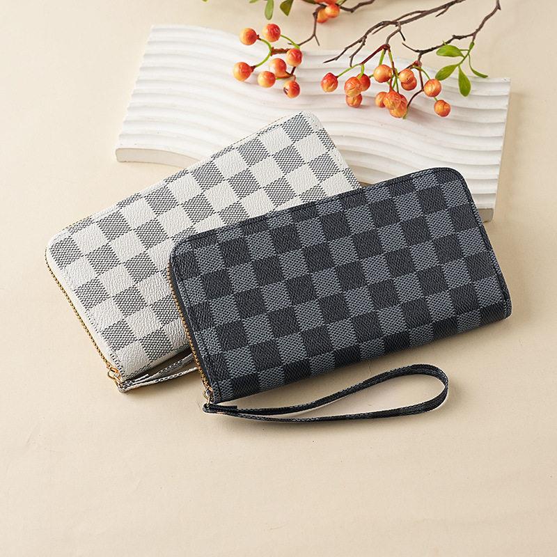 Cross-Border Foreign Trade Supply Wallet European and American Style Long Zipper Bag Wallet Large Bill Holder Unisex Wallet