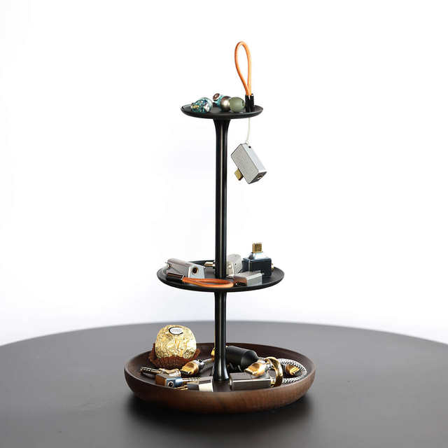 DdHiFi HS210 earplug bracket fever equipment plug storage aluminum alloy support solid wood base
