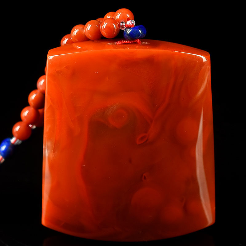 57 46 g (sending Nanhong Necklace) Nine mouths full of meat persimmon red nanananau fang tag hanging