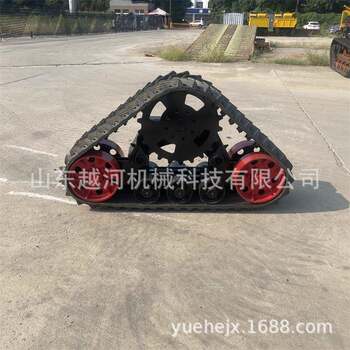 Corn harvester triangular crawler chassis agricultural micro-tiller chain rail harvester modified triangular chassis