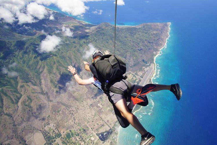 skydiving