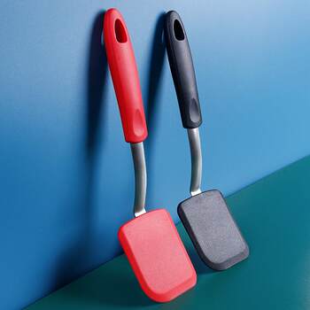 Non-stick pan, flat-bottomed small frying spatula, silicone spatula, cooking spatula, non-stick coated wok, electric baking pan, baking cookies