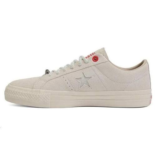 Converse One Star Pro 舒适百搭 低帮 板鞋 男女同款 米色