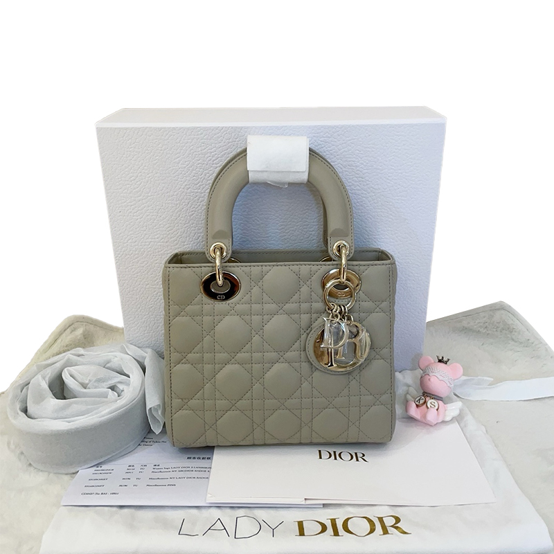 [Brand New] Dior Dior Sheepskin Gold Buckle Four-Compartment Lady Dior Bag Shoulder Bag Crossbody Bag Handbag Women's Bag Authentic