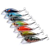 Micro bait Lua bait Minnow set freshwater stream horse mouth white strips raised mouth luminous floating water slow sinking fake bait special