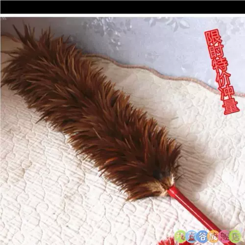 Jichan Maozi удаление пыли и подметание пыли, ручная работа, тряпка из настоящих куриных перьев, не линяет волосы, выдвижное чистящее одеяло для дома и автомобиля