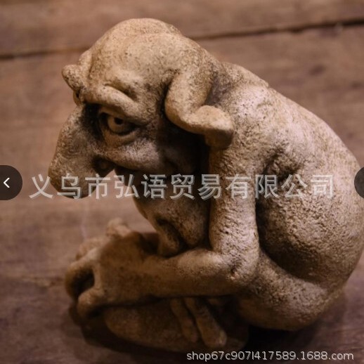 Cross-Border New Model of Resin Crafts Featuring a Dry Old Man Monster, Halloween Creative Quirky Relief Ornaments in Stock Cross-Border New Model of Resin Crafts Featuring a Dry Old Man Monster, Halloween Creative Quirky Relief Ornaments in Stock