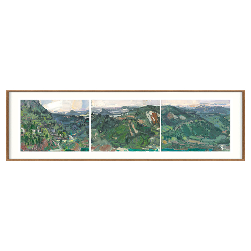 Lin Hai (Foresight), a member of the China American Association, signed a limited edition print
