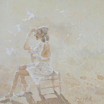 Liu Xinbos Backlight watercolor on paper Academy of Fine Arts Yanbian University