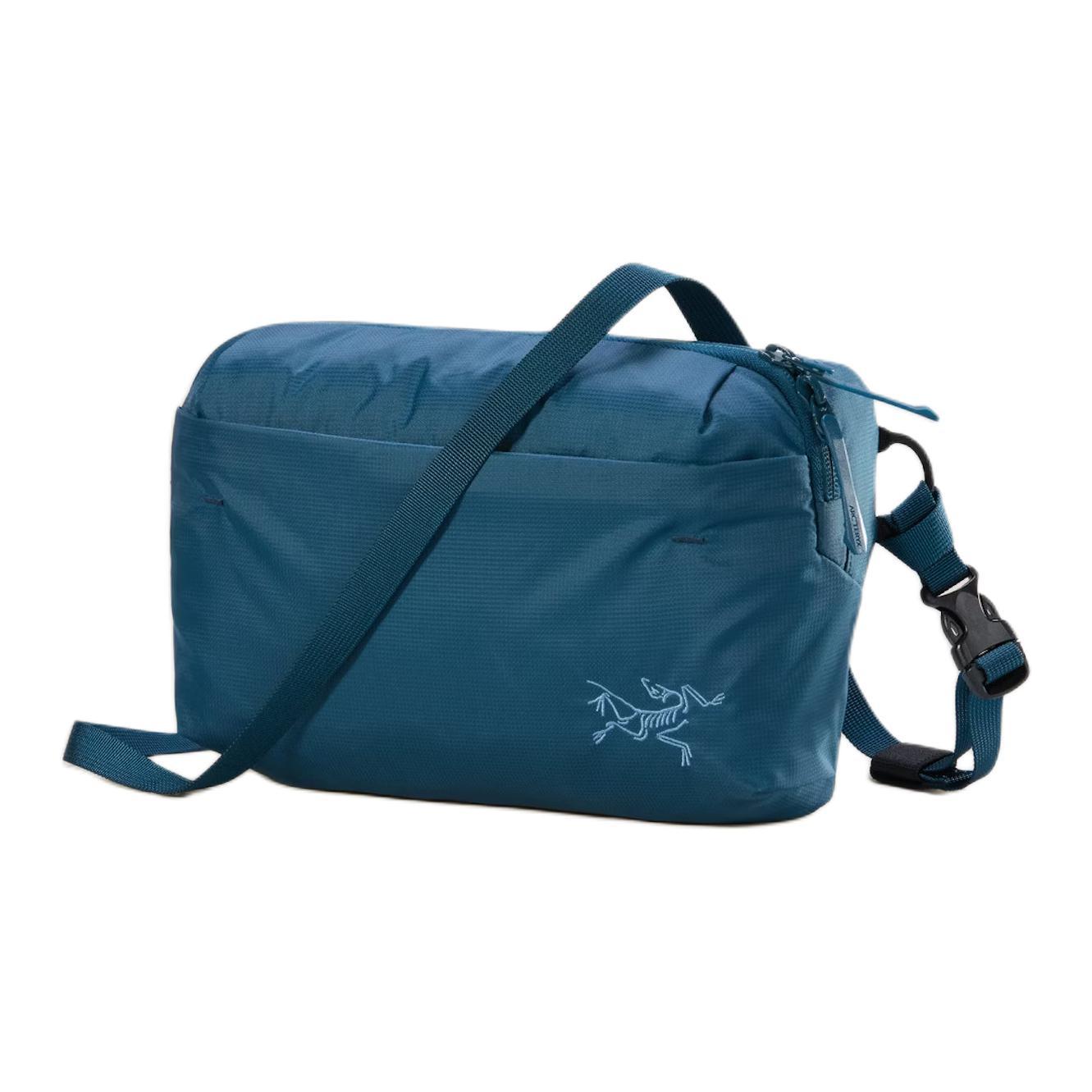 Arcteryx始祖鸟 Heliad 6L 品牌Logo 拉链开合 尼龙 单肩斜挎包