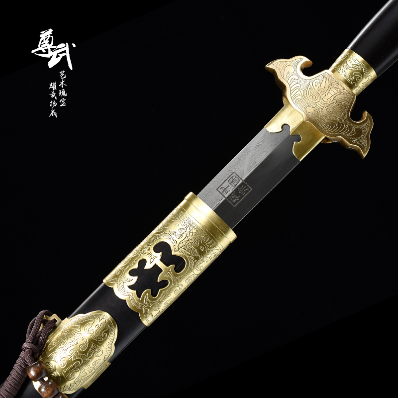 Same Style as Jin Yong'S! White Rainbow Sword, Long Style Ming-Qing Sword, Crafted by Sword-Making Master Zhao Peiyan, Unsharpened for Collection