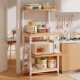 Kitchen Storage Rack, Floor-Standing, Multi-Layer, Gap-Filling, Microwave Storage Rack, Multifunctional Household Oven and Cookware Storage Shelf