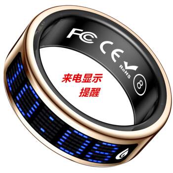 Waterproof smart ring, caller id, page turning, heart rate, blood oxygen, sleep, health, sports, bluetooth time counter