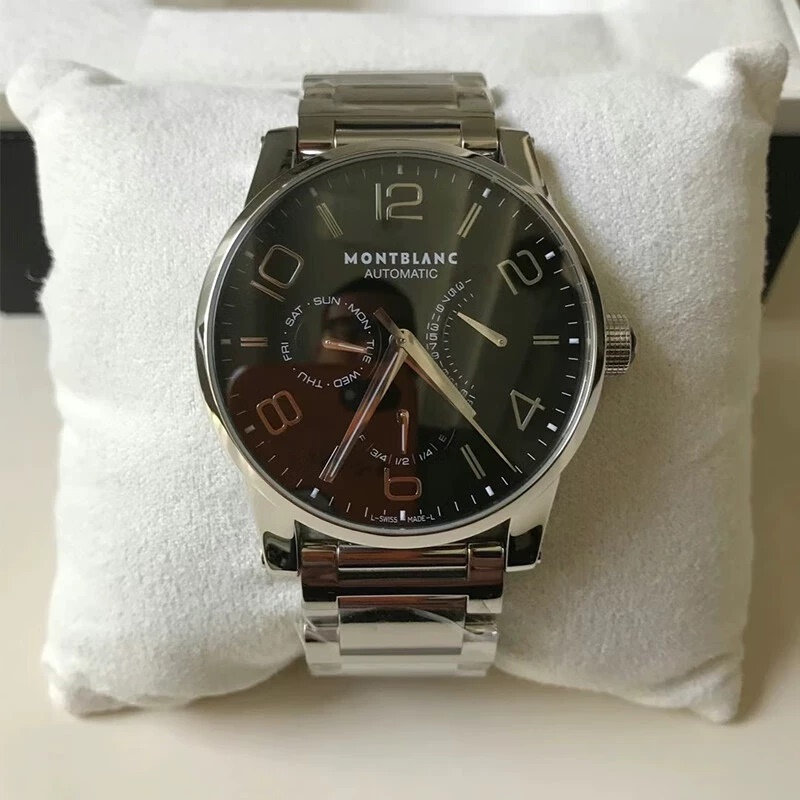 Fixed Price [9.8 New] Montblanc Timewalker Black Dial Automatic Mechanical Watch for Men U0103095