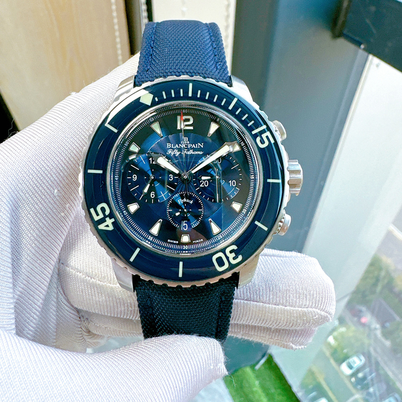 Direct Purchase Price: 98% New Blancpain, Retail Price 144,000, Fifty Fathoms Series Automatic Mechanical Men's Watch, 45mm