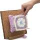 Wooden Blocking Board Wool Knitting Board Solid Wood Square Granny Square Pattern Shaper