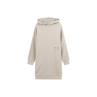 EXCHANGE 直筒裙长袖 FW22 长袖 连衣裙 字母印花棉质卫衣式 ARMANI