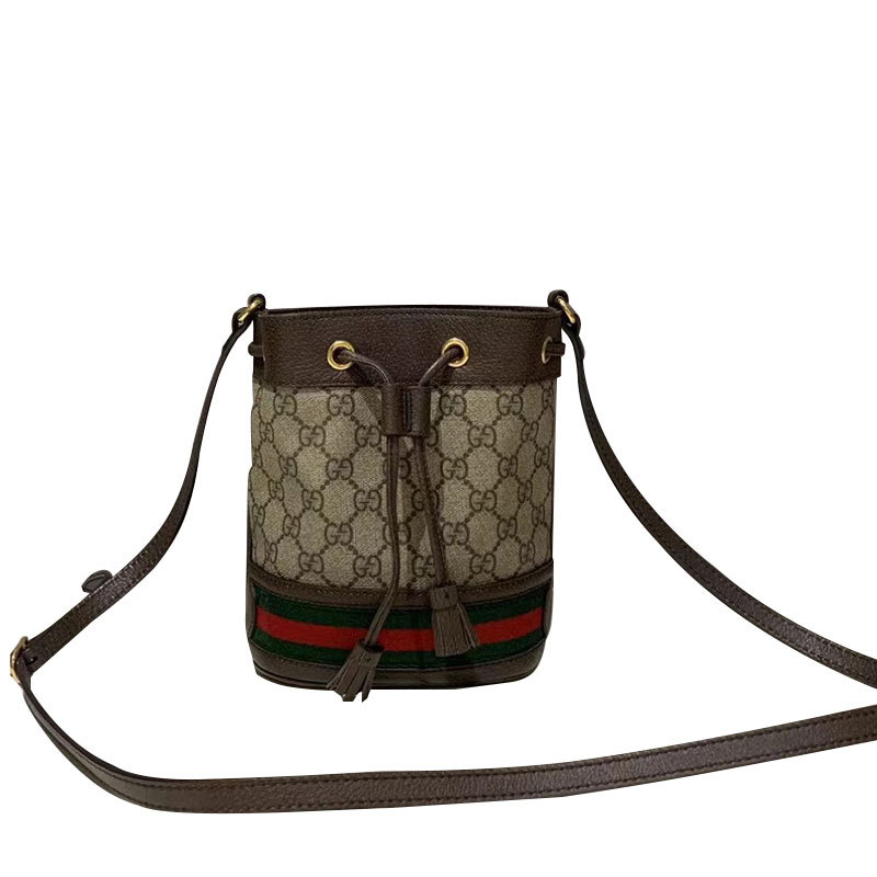 【 50% off Instant Purchase 】98% New Gucci Ophidia Monogram Bucket Bag Crossbody Bag Women's Bag Authentic